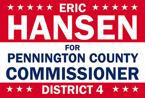 Eric Hansen for Pennington County Commissioner District 4 Logo